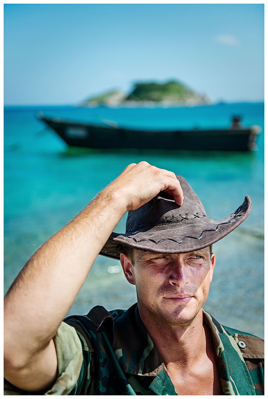 Spasseniya Bay, Primorye, Russia. A nature conservation inspector is preparing for a mission.